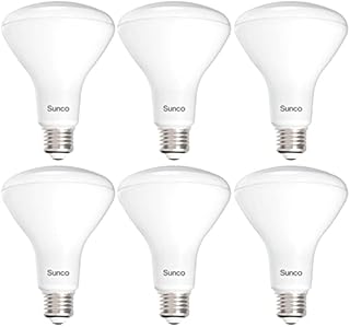 Sunco Lighting BR30 LED Bulbs Indoor Flood Lights 11W Equivalent 65W 3000K Warm White, 850 LM, E26 Base, 25,000 Lifetime Hours, Interior Dimmable Recessed Can Light Bulbs - UL & Energy Star 6 Pack