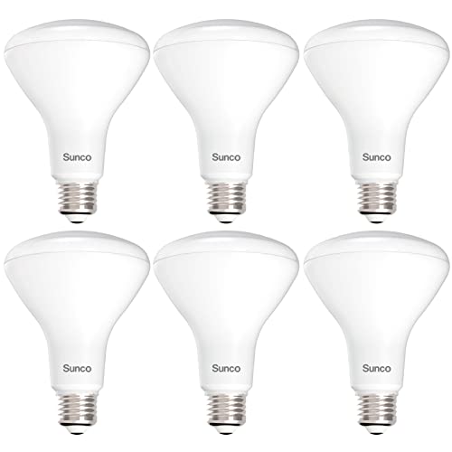 Sunco 6 Pack BR30 LED Bulb Flood Light, E26, 11W=65W, 3000K Warm…