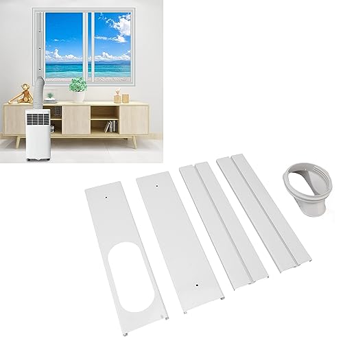 Zerodis Auswechselbares PVC-Fensterdichtungsset für Paneele, Tragbares AC-Fensterlüftungsset für Horizontale und Vertikale Fenster, Sorgt für eine Effektive Klimaanlage