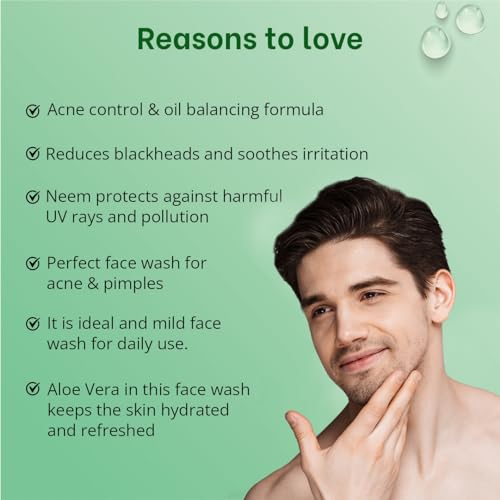 Image of Globus Naturals Aloe vera Neem Tulsi Enriched With Glycerin & Oil Control Formula Men & Women All Skin Types Face Wash 75gm (Pack of 3)