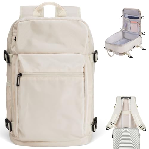 Mochila Viaje Cabina Avion 40x20x25 Para Ryanair, Mochila Equipaje De Mano Maletas Bolsa Viagem Mochila Hombre Mujer Trabajo Casual Travel Backpack Para Vueling, Wizzair, Volotea Beige Mochila Viaje Cabina Avion 40x20x25 Para Ryanair, Mochila Equipaje De Mano Maletas Bolsa Viagem Mochila Hombre Mujer Trabajo Casual Travel Backpack Para Vueling, Wizzair, Volotea Beige