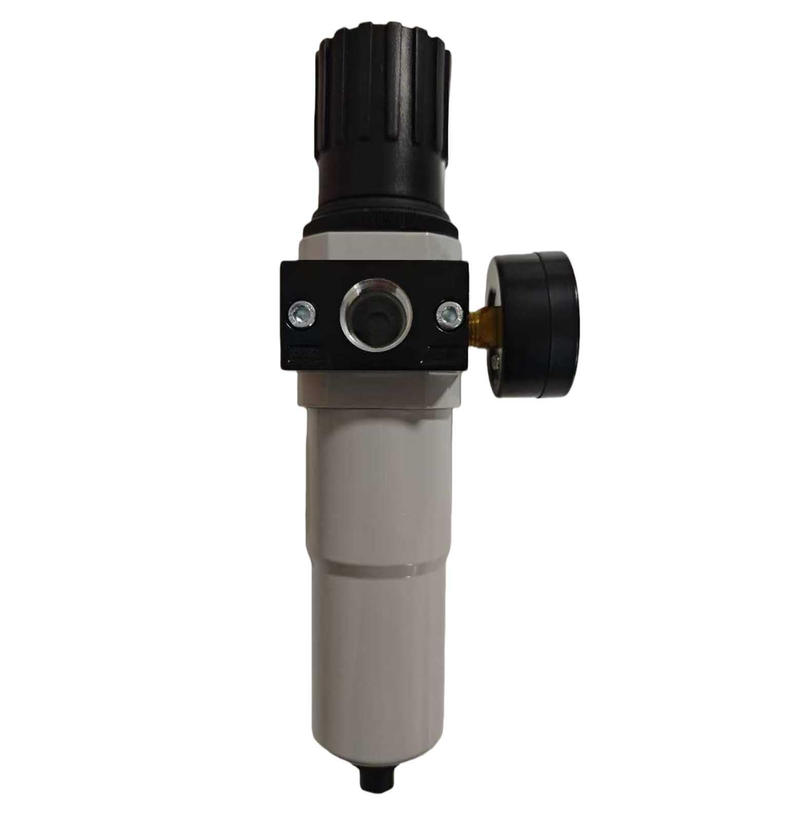Reduktor ciśnienia, zestaw reduktora ciśnienia powietrza 1/4" NPT, manometr (0-220 psi), pneumatyczny zawór filtra powietrza ze stopu aluminium.(3/4" NPT)