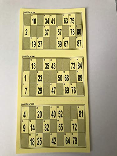 450 CARTONES TROQUELADOS DE Bingo