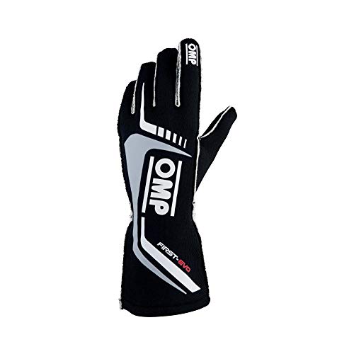 OMP First-EVO Gloves, Black, Size L [USA 11]