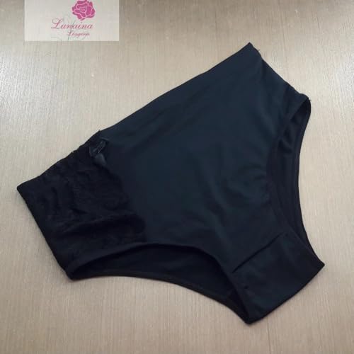 Kit 05 Calçolas cintura alta com elástico lateral redutora calça conforto Modelagem grande Calcinha