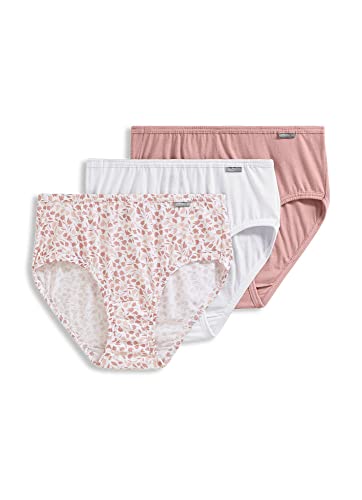 Image of Jockey Women's Underwear Elance Hipster - 3 Pack, Diamond White /Prim Floral /Earth Rose, 5