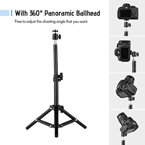 KKmoon Estúdio de Fotografia Luz Tripé Suporte Ajustável Liga de Alumínio para Suporte de Luzes de F