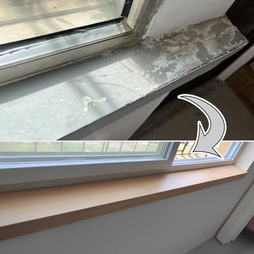 Placa protectora alféizar ventana tablero repuesto grano madera 3