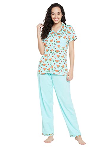 Image of Clovia Cotton Women Pajama Pajama Set