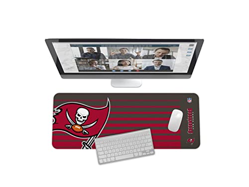 SOAR NFL Unisex Multifunctional Desk Mat for Desktop, (31.5x12) - Ultra Soft Fabric with Non-Slip Rubber Backer - Water Resistant & Durable Nylon Stitching - Officially Licensed NFL, Desk Pad