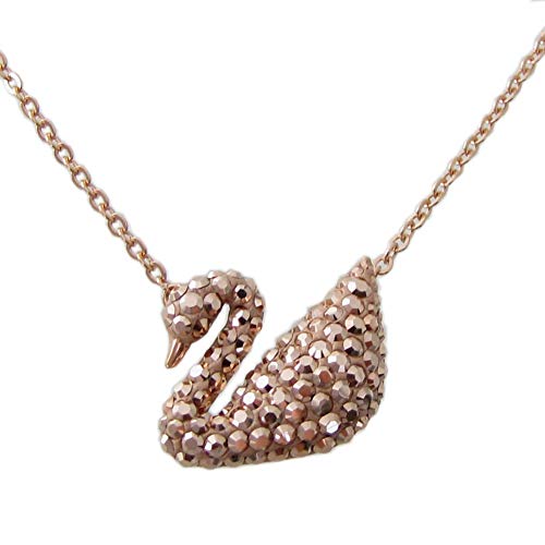 SWAROVSKI Iconic Swan Rose Gold Shiny ペンダント 5368988 [並行輸入品]
