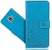 Produktbild Samsung Galaxy J2 Core Handy Tasche, FoneExpert® Wallet Case Cover Flower Hüllen Etui Hülle Ledertasche Lederhülle Schutzhülle Für Samsung Galaxy J2 Core