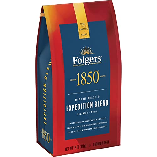1850 Expedition Blend Coffee, Medium Roast Ground Coffee, 12 Once (Pack Of 6) #TOP3