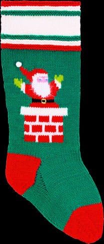 DooLallies Christmas Stocking Kit for Knitting Chimney Santa