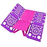 BoxLegend Version 3 Shirt Folding Board t Shirts Clothes Folder Durable Plastic Laundry folders Folding Boards Helper Tool for Adults and Children (Purple)