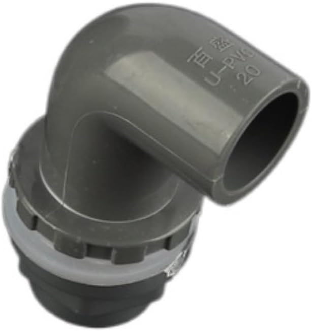90 Degree Elbow Bend,Pipe Fitting Connector,1pc Inner Dia 20/25/32/40/50/75mm PVC 90 Degree Elbow Connectors Fish Tank Water Pipe PVC Joint Aquarium Water Inlet Water Tank Elbow(White,Inner Dia 75mm)