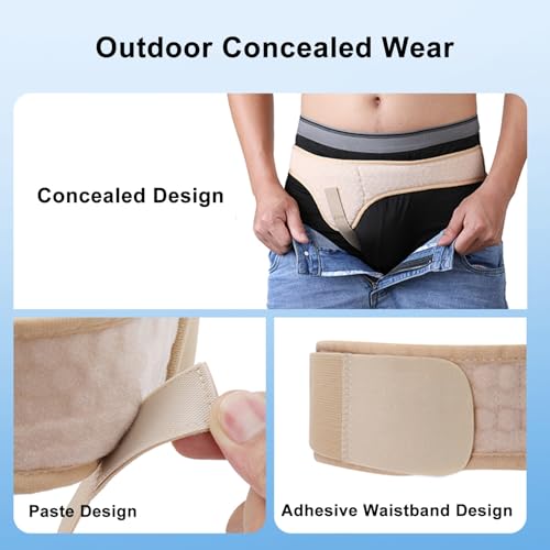 Faja para Hernia Inguinal Ajustable Beige XL miniatura 7