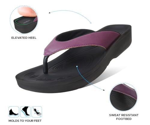 Image of AEROTHOTIC Comfortable Arch Support Flip Flops for Women Orthotic Sandals