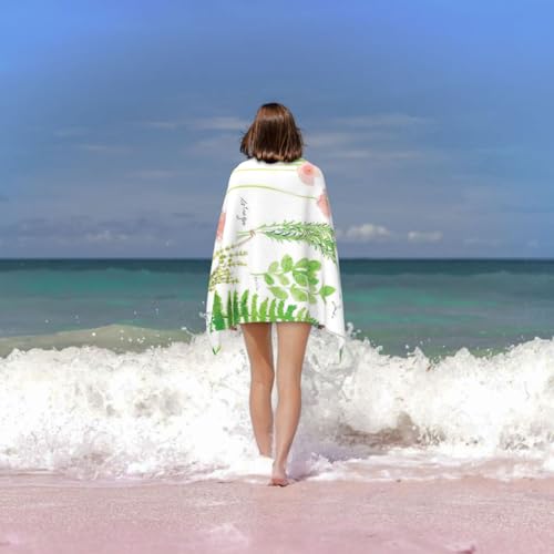 Serviette de bain microfibre douce pour la peau drap de plage piscine - 7