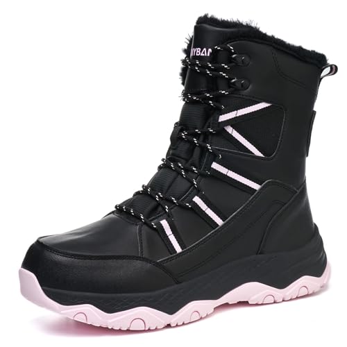 MENYBAN Women's Snow Boots Waterproof Anti slip Lightweight Warm Faux Fur Lined Multi functional...
