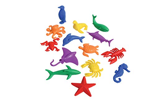 Edx Education Aquatic Counters - Set Of 84 - Early Math Manipulative For Kids - Teach Beginner Addition And Subtraction - Build Counting, Sorting And Language Skills, Multi #TOP7