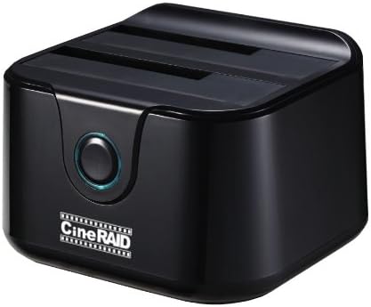 CineRAIDCR-H232 (Dual Bay USB 3.0 SuperSpeed Hard Drive Duplicator/Dock) 10TB+ Capacity, Offline Clone, Windows/Mac/Linux Supported