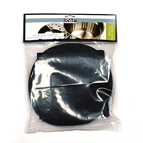 RSVP International Charcoal Compost Bin Filter 2-Piece Set