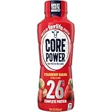 Fairlife Core Power 26g Protein Milk Shakes, Ready To Drink for Workout Recovery, Strawberry Banana, 14 Fl Oz