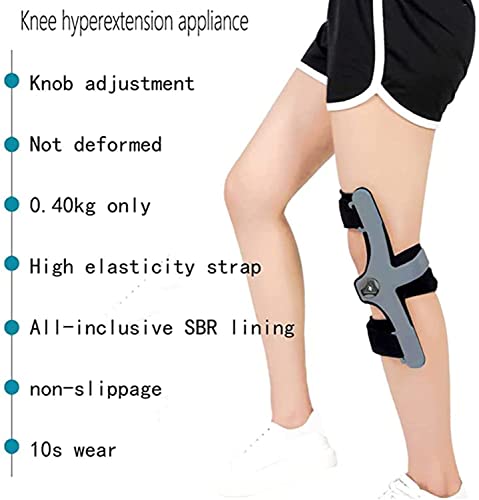 Inmovilizador de rodilla – Rodillera ajustable para hiperextensión, ACL, recuperación de PCL, soporte de osteoartritis, ortesis de rodilla fija