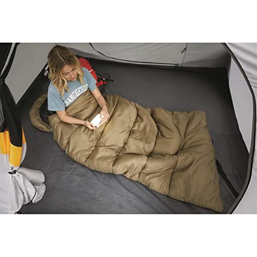 Guide Gear Fleece Lined Hooded 0-Degree Sleeping Bag For Adults And Kids Warm Winter Cold Weather Lightweight Portable For Camping, Backpacking, Hiking, Outdoors #TOP1