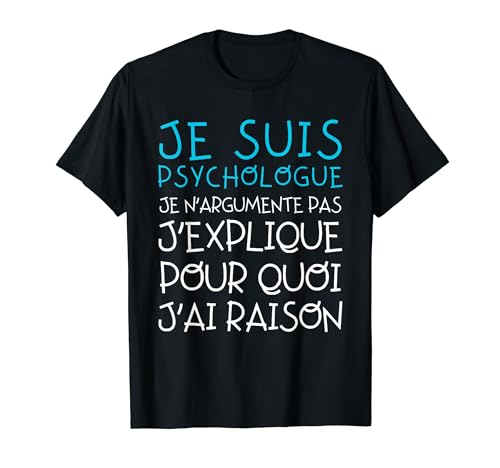 Cadeau médecin psychologue anniversaire psychologie étudiant T-Shirt
