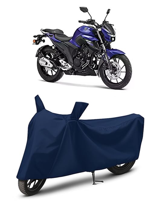 Image of Waterproof Bike Cover for Yamaha FZ 25 | All Weather Protection from Rain, Dust, UV Rays & Scratches with Mirror Pockets & Buckle Belt | FZ 25 Bike Cover