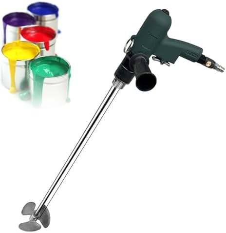 Port Air Agitator Blender, Pneumatic Mixer with 1800RPM Adjust Speed & Reverse Function, Efficient Paint Stirrer for Home, Workshop & DIY Projects