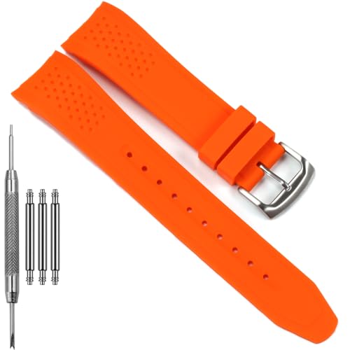 23mm �J�[�u�G���h �����p�o���h Citizen Eco-Drive Weekender �����Y �X�|�[�c�X�g���b�v AW1158-05L AW1150-07E�Ή� �V���R���S�������p���X�g�o���h (�I�����W�X�g���b�v�X�`�[���o�b�N���A�~�����[�g���A2