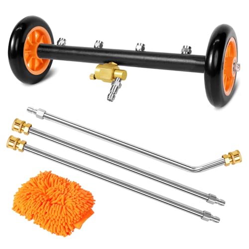 LadyRosian Undercarriage Pressure Washer Attachment 2-in-1 Undercarriage Cleaner Pressure Washer