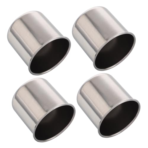 PartyKindom 4pezzi Bicchieri in Acciaio Impilabili per Ragazzo Ragazza Metallo per tè Vino Uso Resistente e Facile da