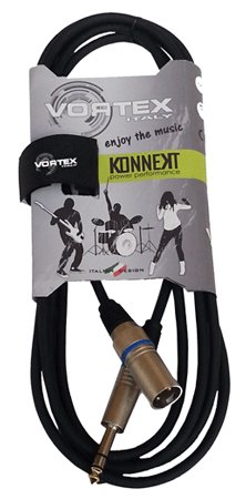 Vortex Italy Kksx300 Cavo Microfonico Jack Stereo Xlr M Cannon 3 Mt. X Microfono