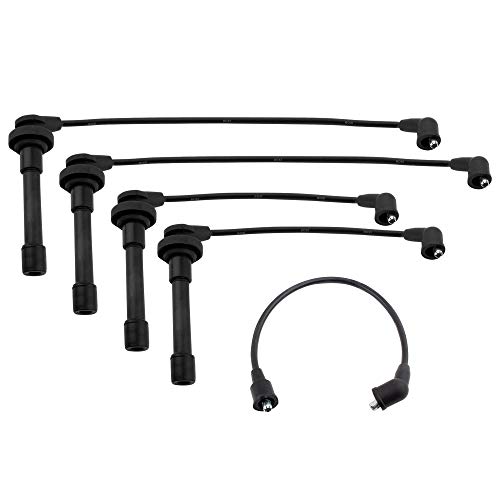 Boxi Set Of 5 Ignition Spark Plug Cable Wire Set For Infiniti G20 1991-1999 / For Nissan 200Sx 1995-1998/Nx 1991-1993/Sentra 1991-1994,1998-1999 (2.0L L4) | 22440-0M700 22440-0M702 671-4192 #TOP19