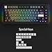 Akko 5075B Plus Mechanical Keyboard 75% Percent RGB Hot-swappable Keyboard with Knob, Black & Silver Theme with PBT Double Shot ASA Profile Keycaps V3 Cream Yellow Pro Switch