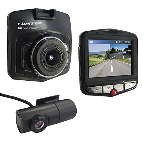 FRC(エフアールシー) 前後2カメラ ドライブレコーダー FT-DR120WA  Fカメラ100万画素 Rカメラ31万画素 HD ノイズ対策済 LED信号対応 専用microSDHC(8GB)付 1年保証 Gセンサー 12/24V車対応 【Amazon.co.jp 限定】