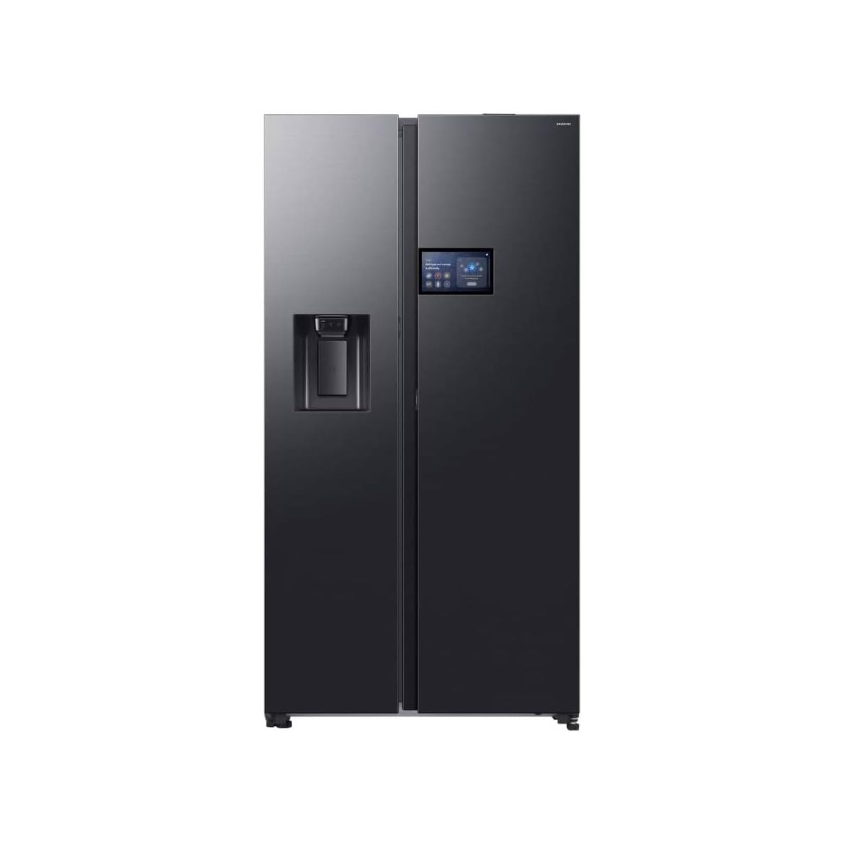 Samsung Side by Side AI Home RS90F64EDF/EF Kühlschrank mit Wasser/Eisspender, Wifi mit AI Energy Mode, AI Home Display, SpaceMax, 614 L, BxHxT: 91,2 x 178,4 x 72,6 cm, anthrazit