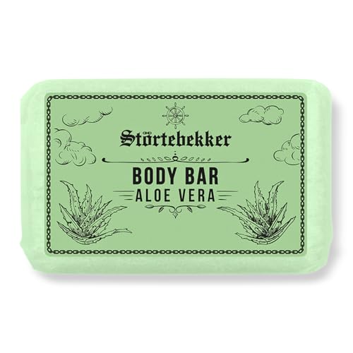 NEU: Störtebekker® Premium Body Bar Aloe Vera | Festes Duschgel Männer | Feste Duschseife Herren & Damen | Natürliche Reinigung, herrlicher Duft | handgefertigt & ohne Zusätze (1 x 120g)
