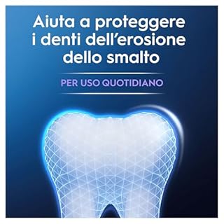 Oral-B Dentifricio Advanced Protezione Sbiancante 3x75ml, Dentifricio Sbiancante Denti, Clinicamente Provato, Pulizia Denti Efficace, Alito Fresco Sapore Menta Piperita