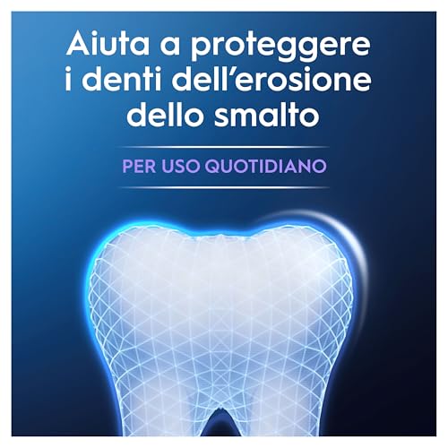 Oral-B Dentifricio Advanced Protezione Sbiancante 3x75ml, Oral B Dentifricio Sbiancante Denti, Clinicamente Provato, Pulizia Denti Efficace, Alito Fresco Sapore Menta Piperita - Immagine 2