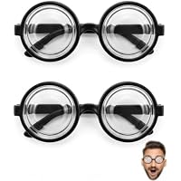 BTACGWP Gafas de Disfraz Nerd 2 Pares Marco Grueso y Ligero con