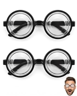 BTACGWP Gafas de Disfraz Nerd 2 Pares Marco Grueso y Ligero con Ajuste Antideslizante para Carnavales, Fiestas Temáticas y Bromas de Oficina sin Irritar la Vista | Ya disponible en tu tienda friki favorita! En mundofriki.es! BTACGWP Gafas de Disfraz Nerd 2 Pares Marco Grueso y Ligero con Ajuste Antideslizante para Carnavales, Fiestas Temáticas y Bromas de Oficina sin Irritar la Vista | Ya disponible en tu tienda friki favorita! En mundofriki.es!