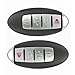 KEYALL 2 Pack 4 buttons Remote Control Car Key Fob 2013-2015 Fit for Nissan Altima 2.5L,2013-2015 Fit for Nissan Altima 3.5L KR5S180144014,S180144324,285E39HS4A