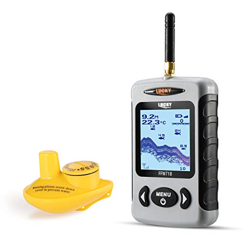 LUCKY Cercatore di Pesci Sonar Portatile LCD