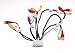 Audio Video Harness RCA Cord Assembly for Pioneer Avic-X920 Avic-Z120BT (CDP1304 CDP1335)