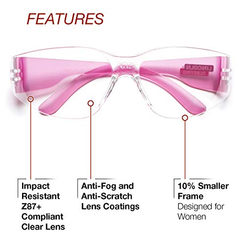 Lincoln Electric Women's Lightweight Safety Glasses #TOP18